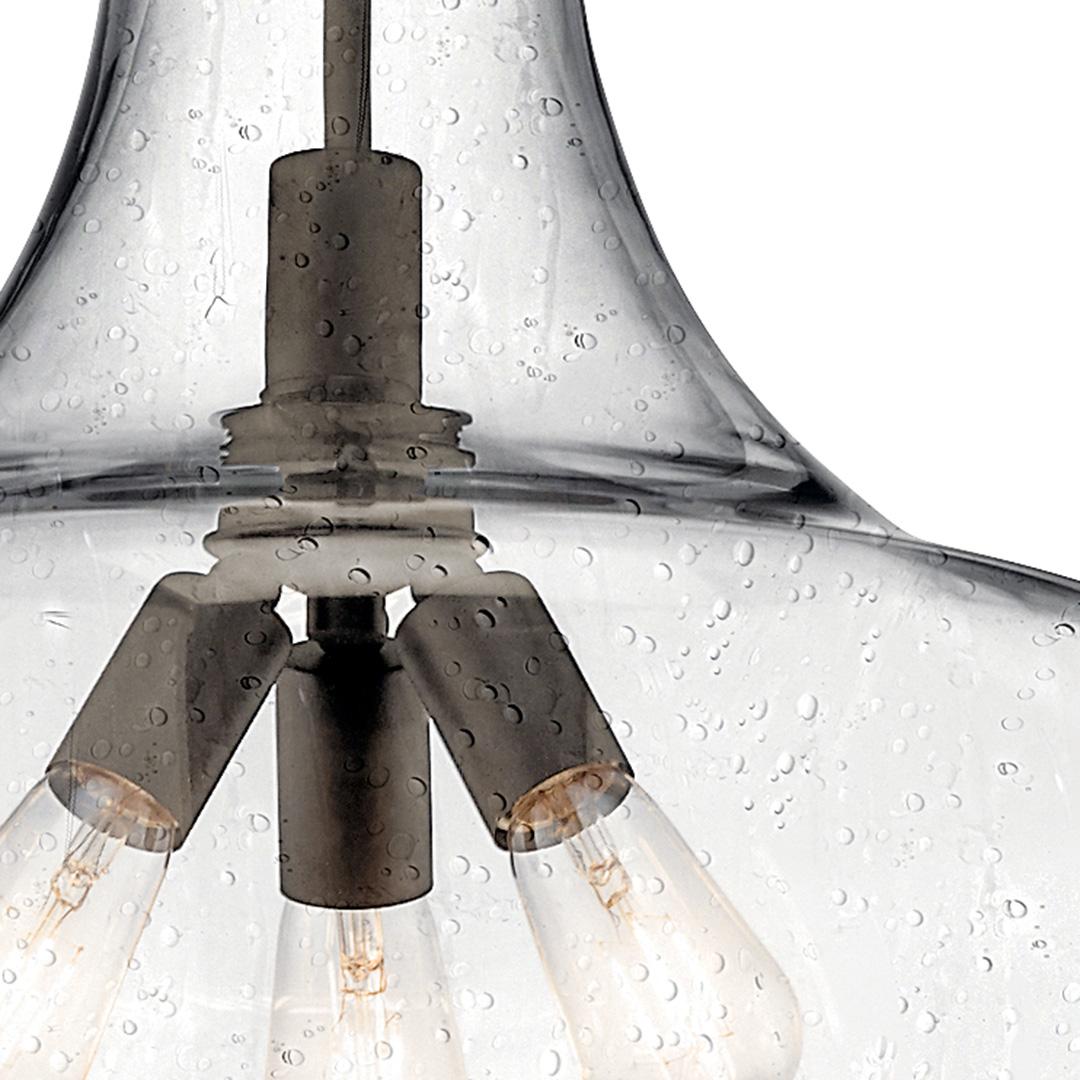 Everly 27.5" 3 Light Pendant Olde Bronze on a white background