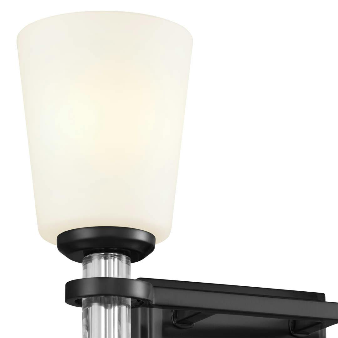 Rosalind 11.5" 2 Light Vanity Light Black on a white background