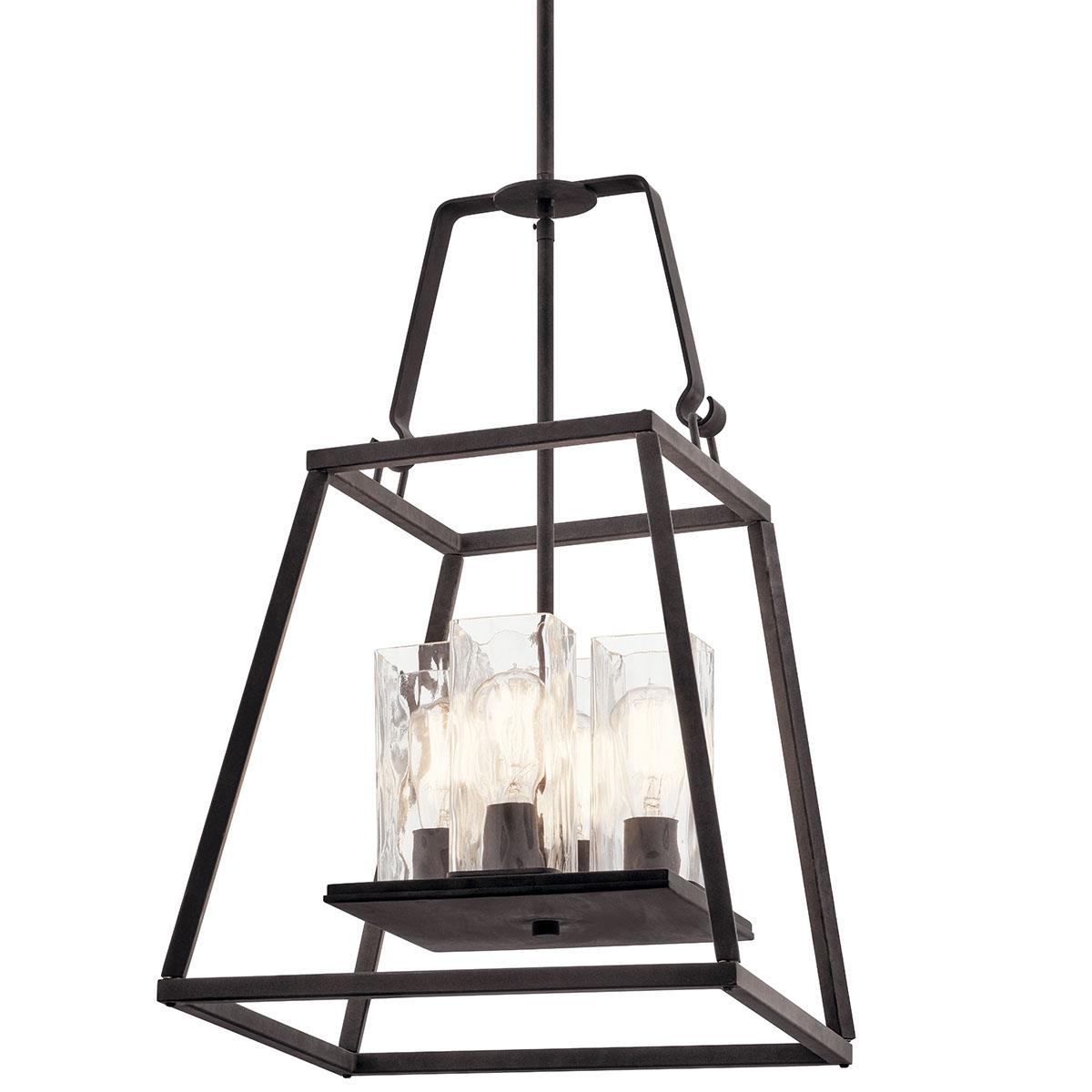 Ellamae 25.87" 4 Light Pendant Zinc without the canopy on a white background