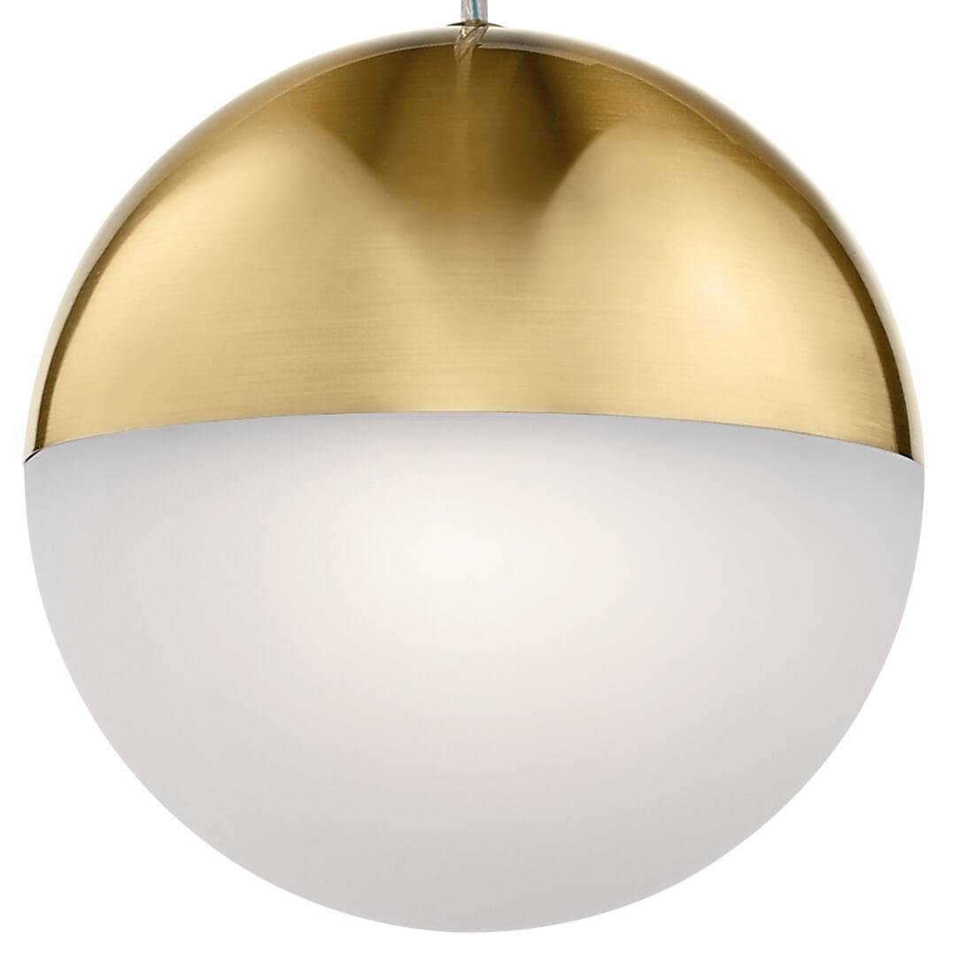 Moonlit 8" LED Pendant Champagne Gold on a white background