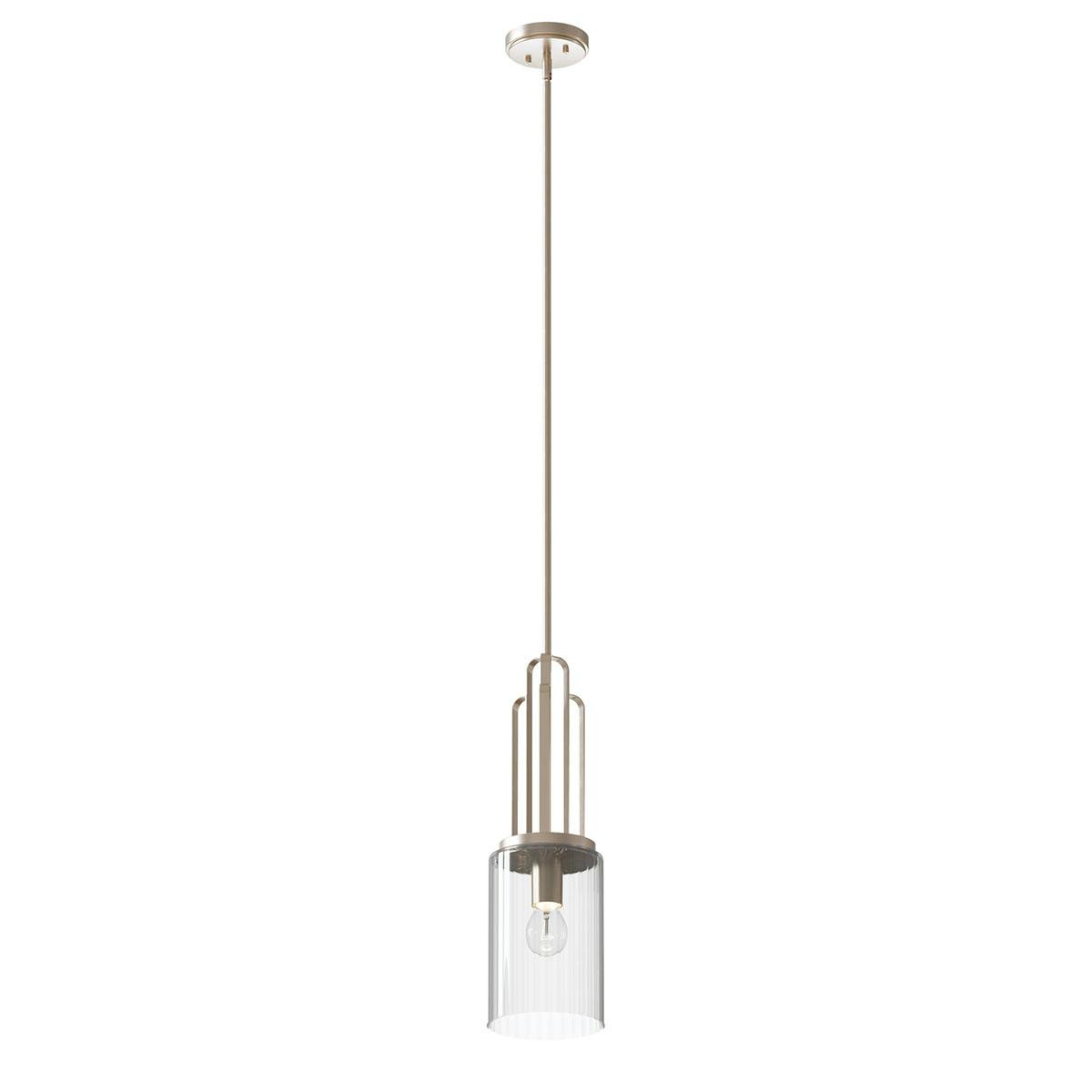 Kimrose™ Mini Pendant Polished Nickel on a white background