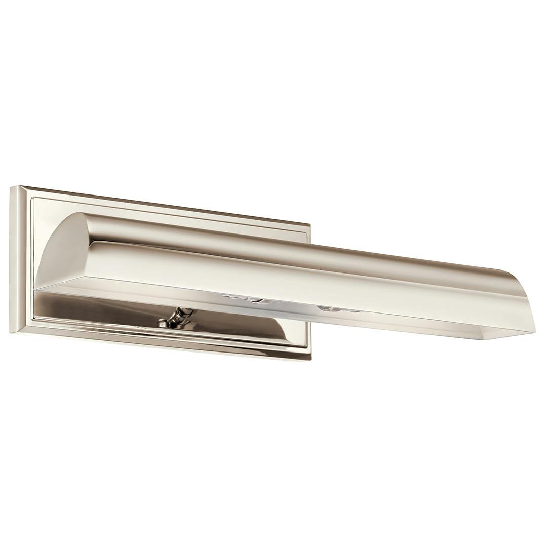 The Carston 18 Inch 2 Light Picture Light in Polished Nickel on a white background