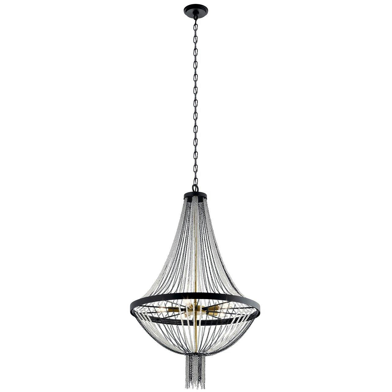 Alexia 39.5" Chandelier Textured Black on a white background