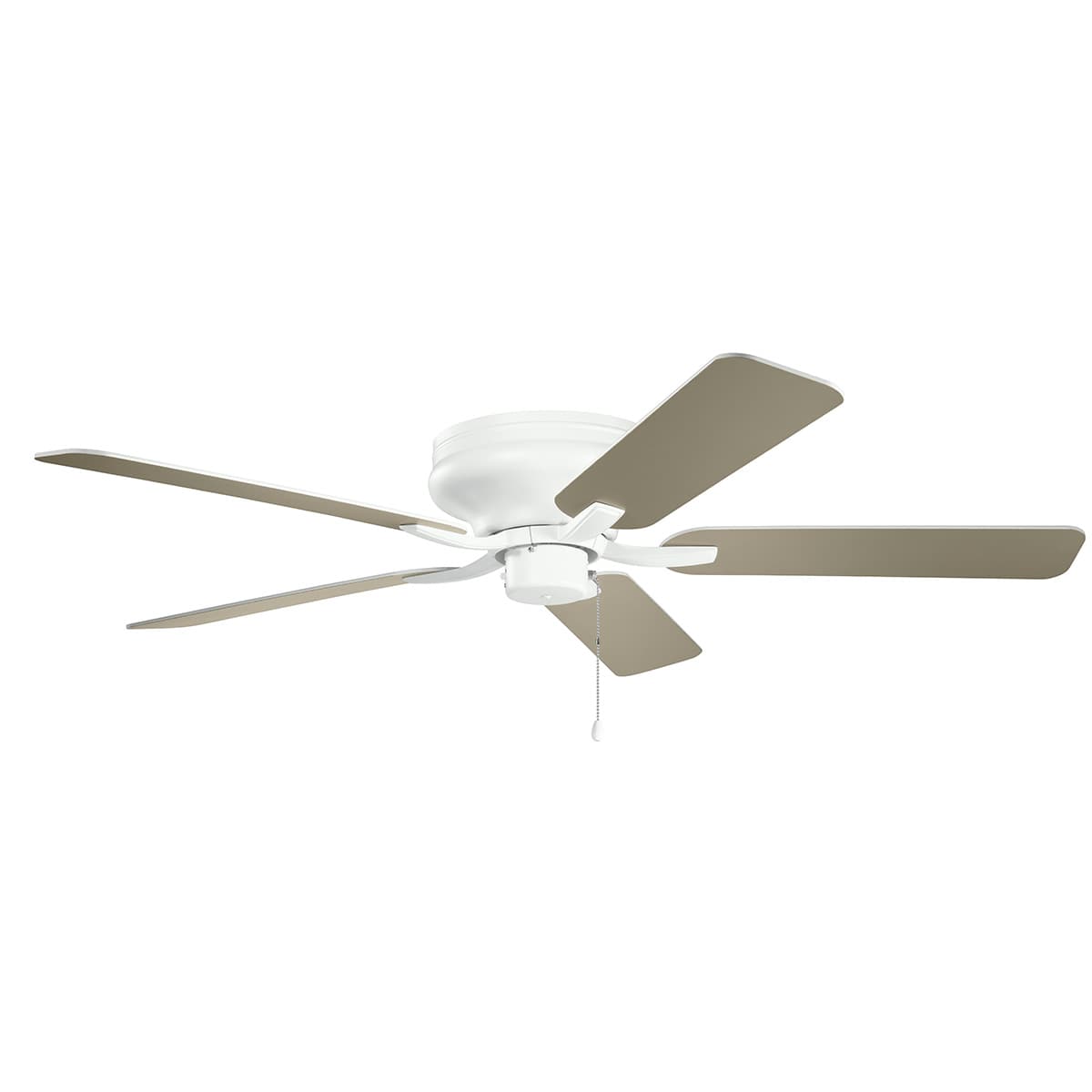 52" Basics Pro Legacy Fan Matte White on a white background