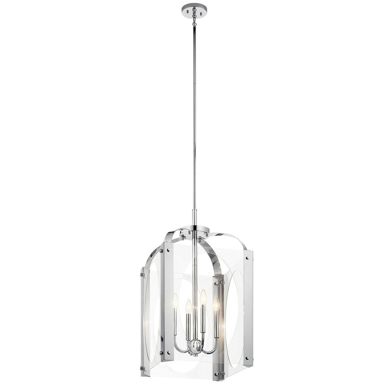 Pytel™ 4 Light Foyer Pendant Chrome on a white background