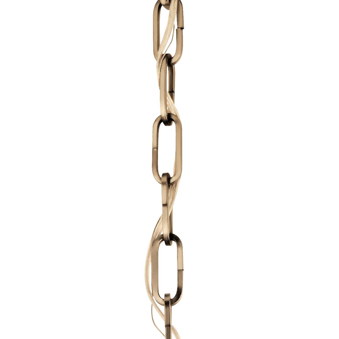 Accessory chain in a Champagne Bronze finish on a white background