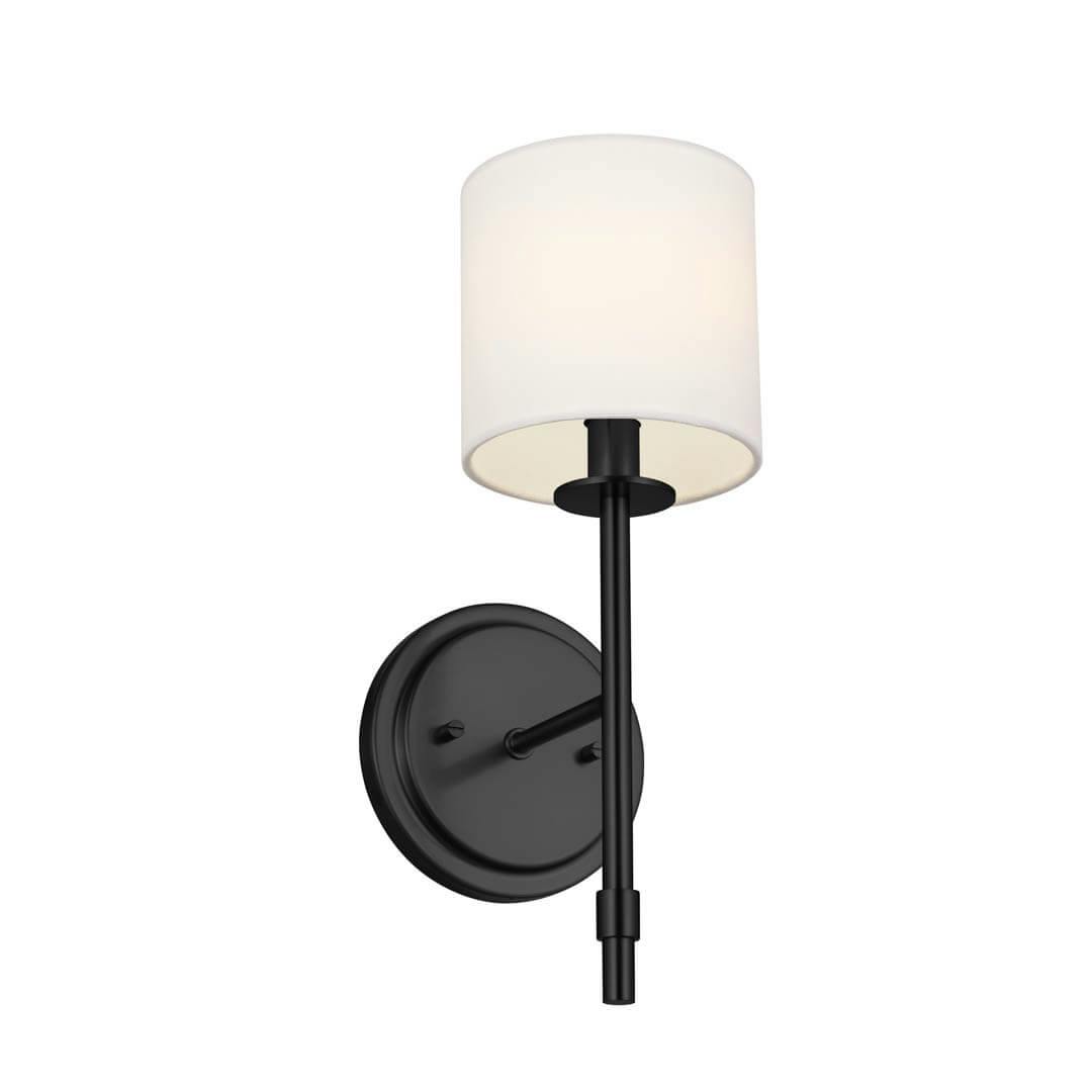 Ali 14" 1 Light Sconce Black on a white background