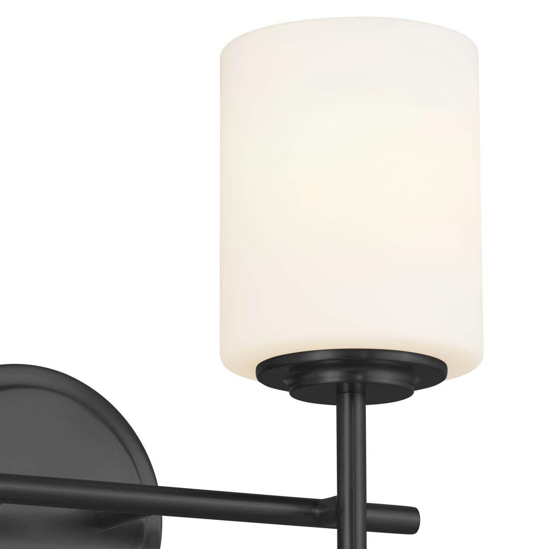 Ali 11.5" 2 Light Vanity Black on a white background