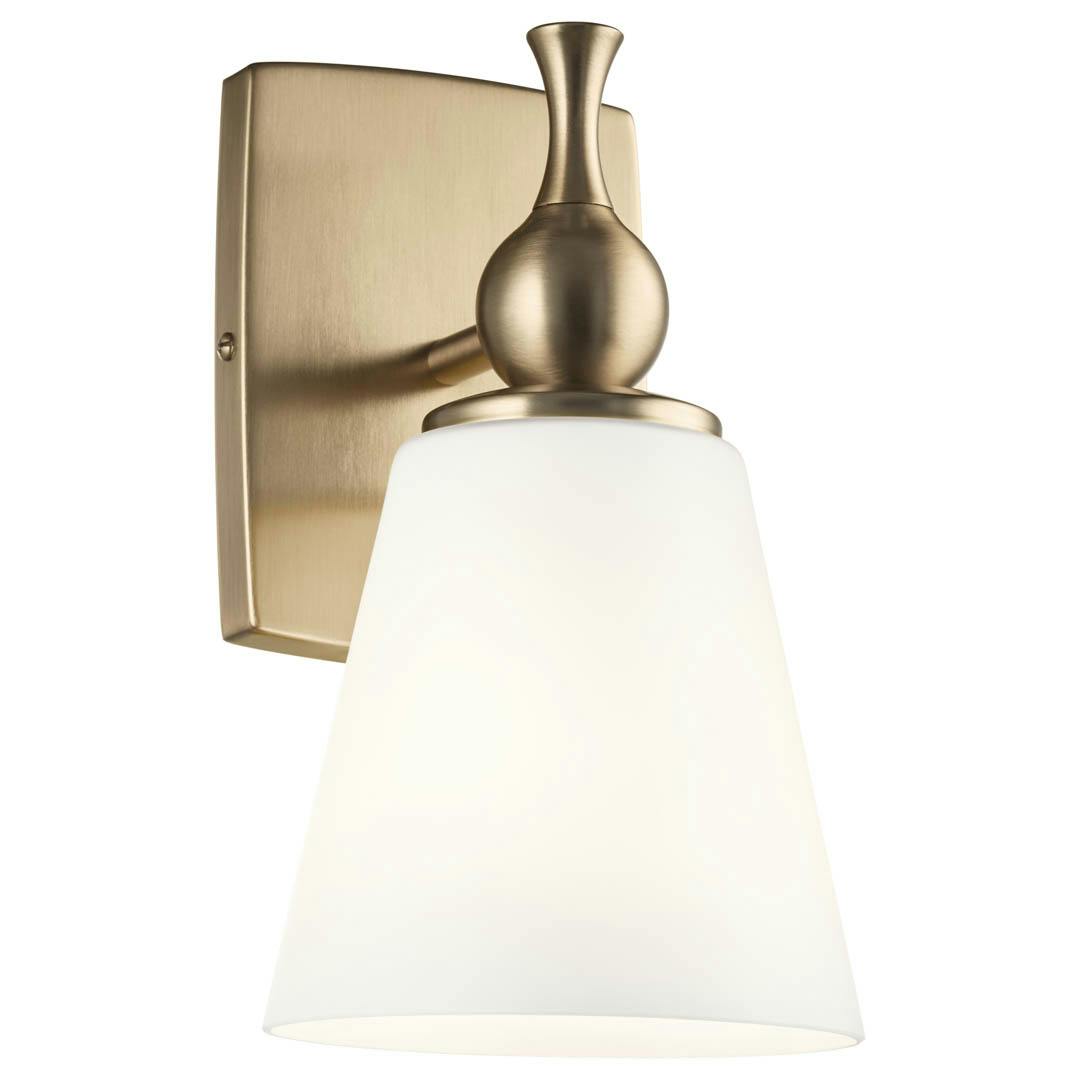 Cosabella™ 6" 1 Light Wall Sconce Champagne Bronze on a white background