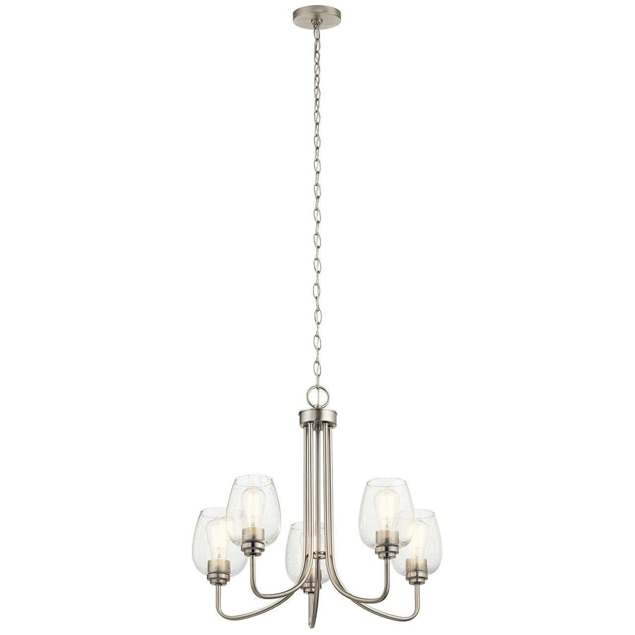 Valserrano 5 Light Chandelier Nickel on a white background