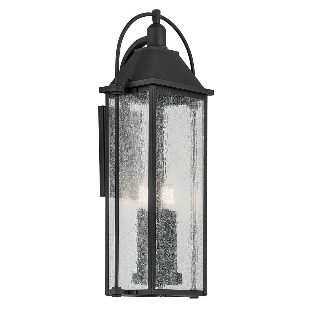 The Harbor Row 28.75" 4-Light Outdoor Wall Light in Textured Black on a white background