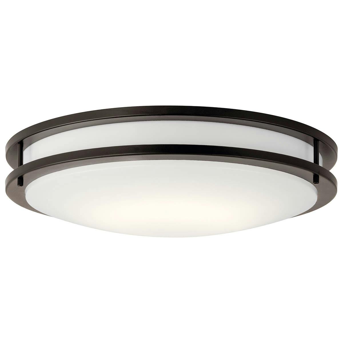 Avon 24" LED Flush Mount Olde Bronze® on a white background