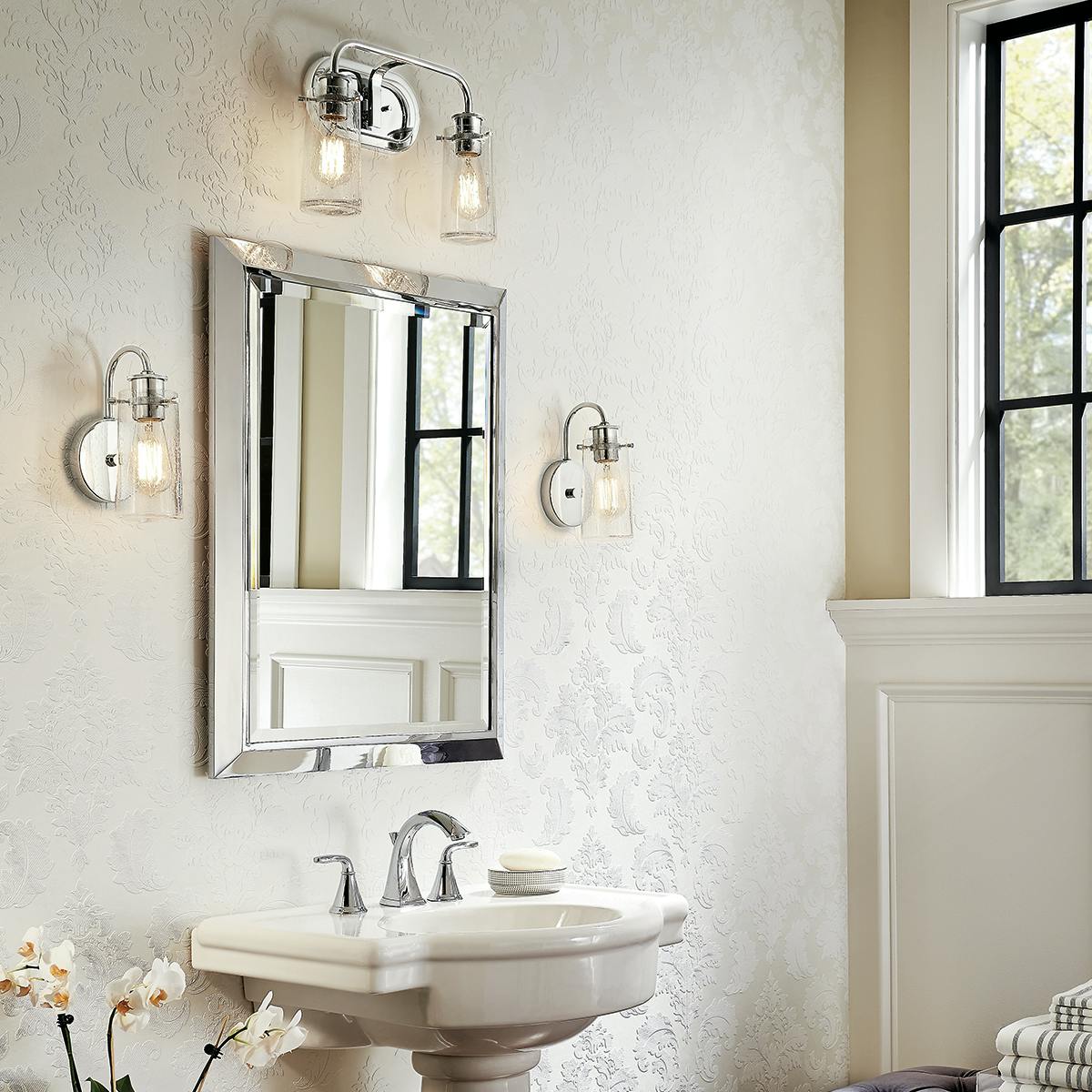 Bathroom featuring Braelyn 45458CH and 45457CH