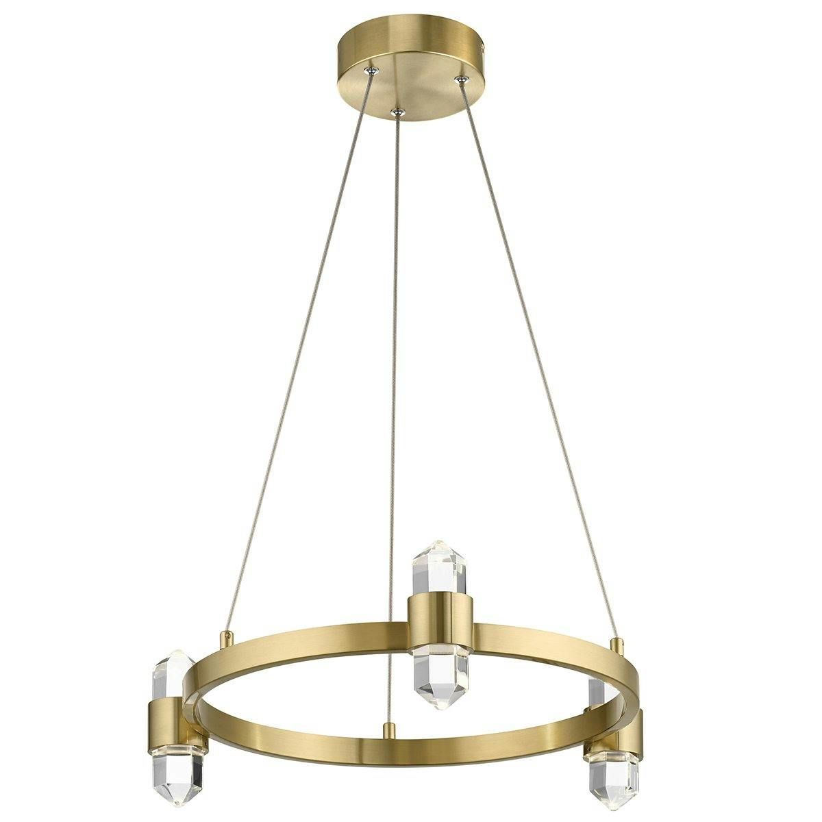 Arabella 3000K LED Chandelier Gold on a white background