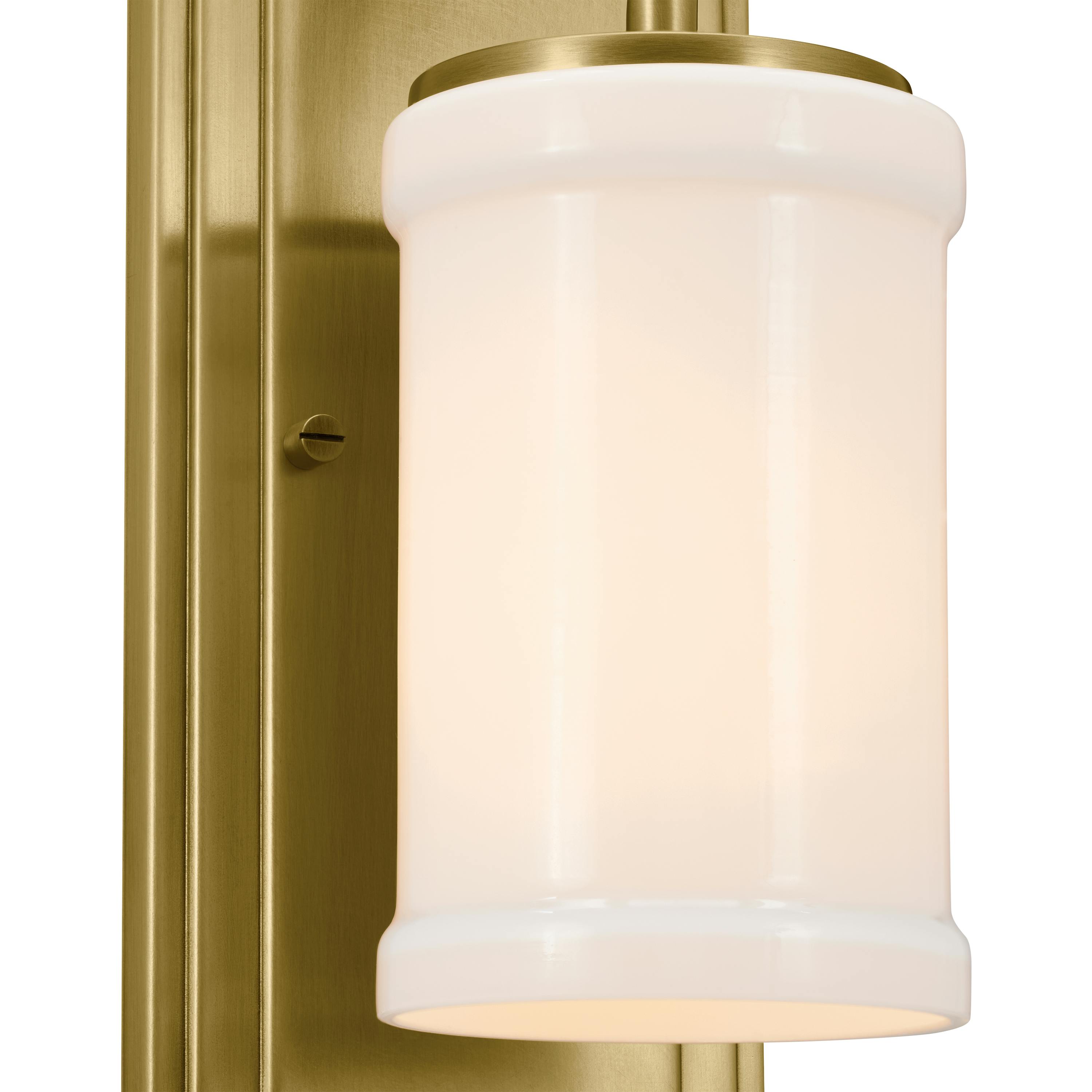 Vetivene 1 Light Wall Sconce Natural Brass on a white background