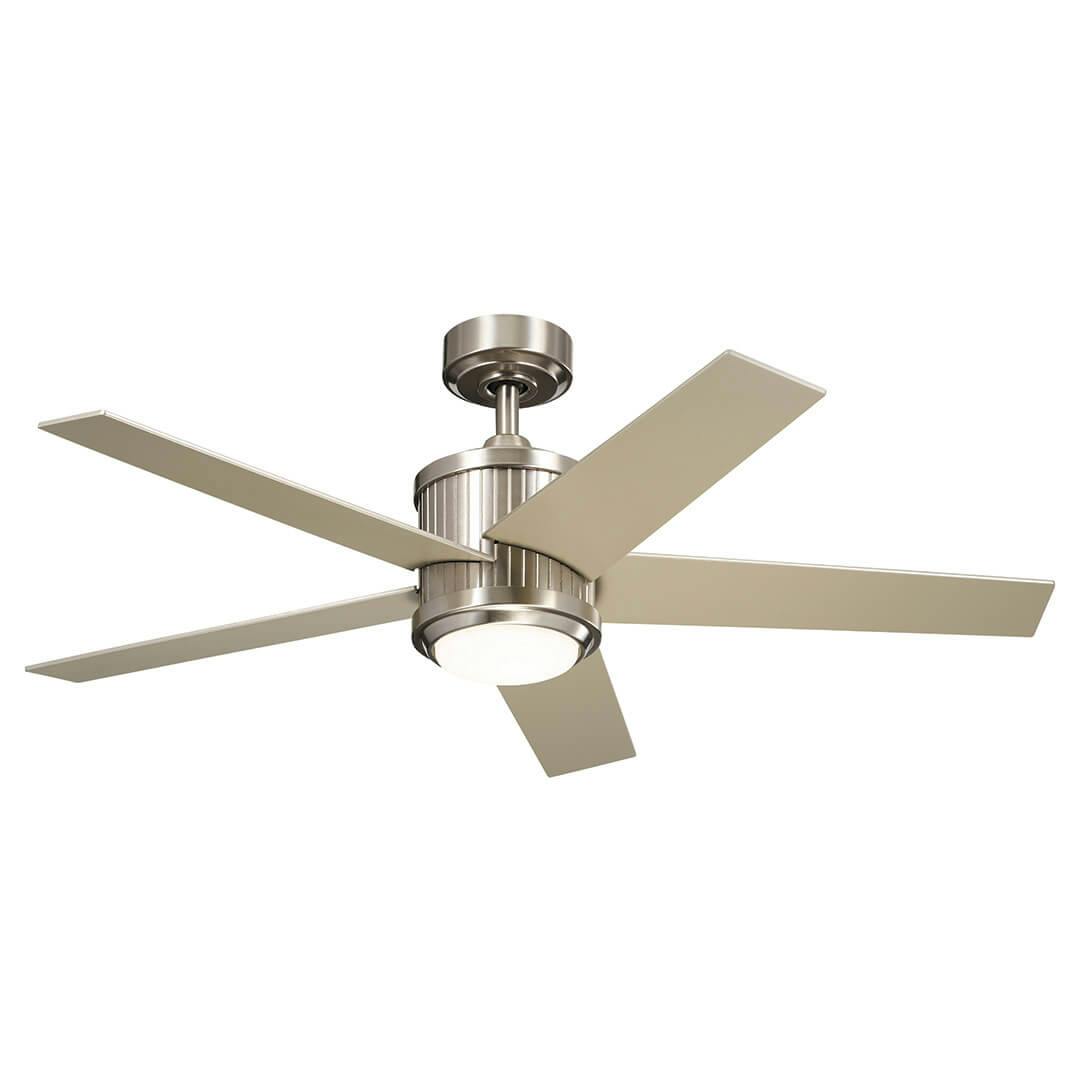 48" Brahm Ceiling Fan Brushed Stainless Steel on a white background