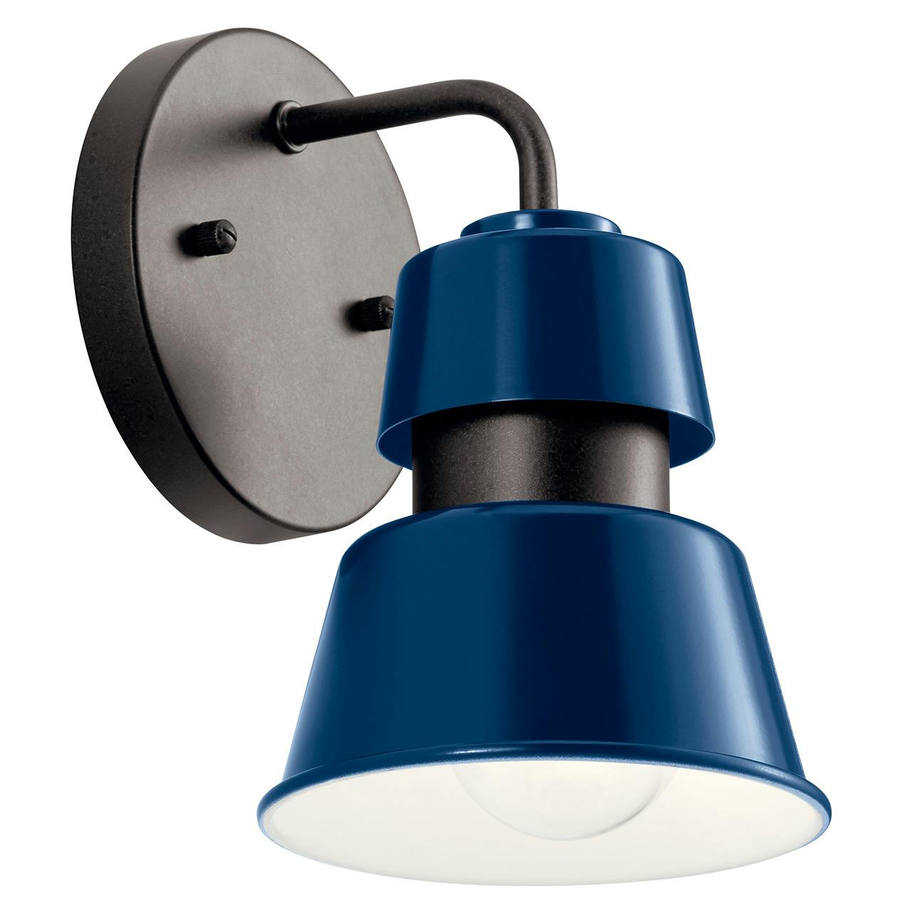 Lozano 8" Wall Light Catalina Blue on a white background