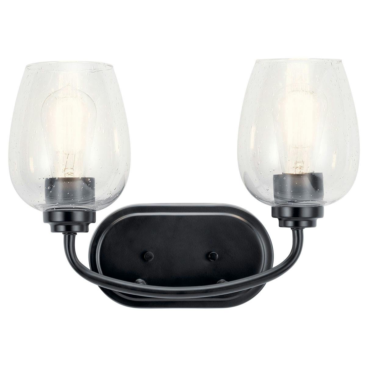 The Valserrano 14.50" Vanity Light Black facing up on a white background