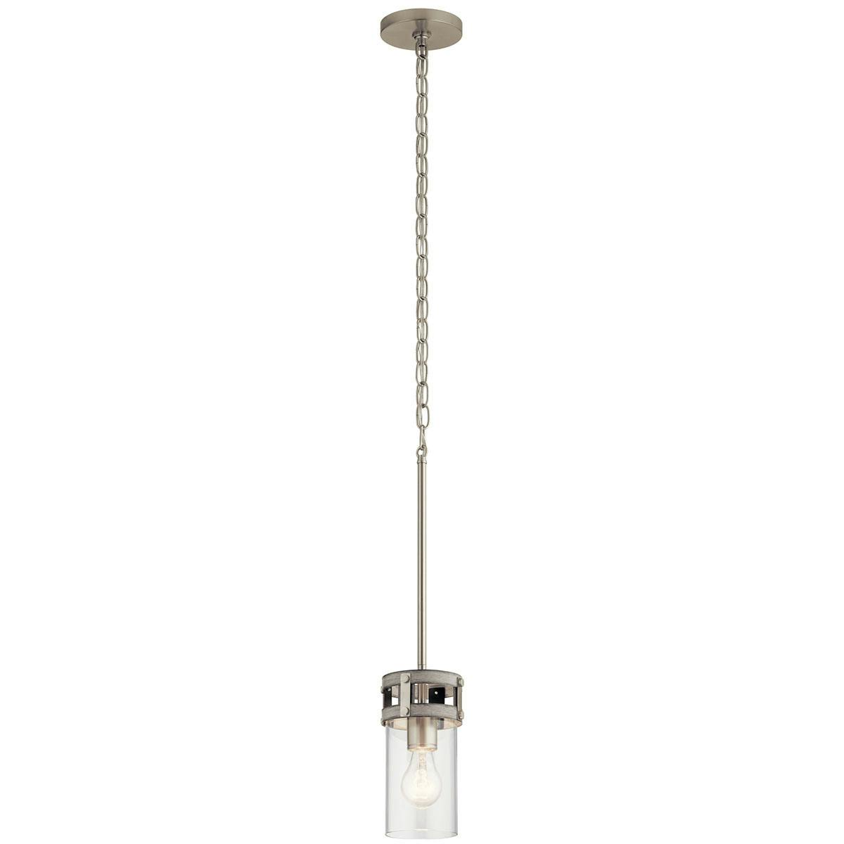 Stetton™ 1 Light Mini Pendant Anvil Iron on a white background