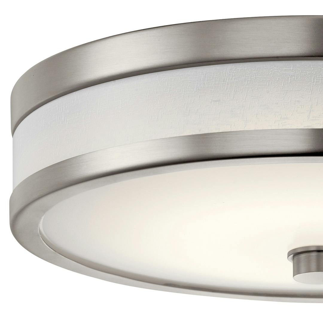 Pira 12" LED Flush Mount Champagne on a white background