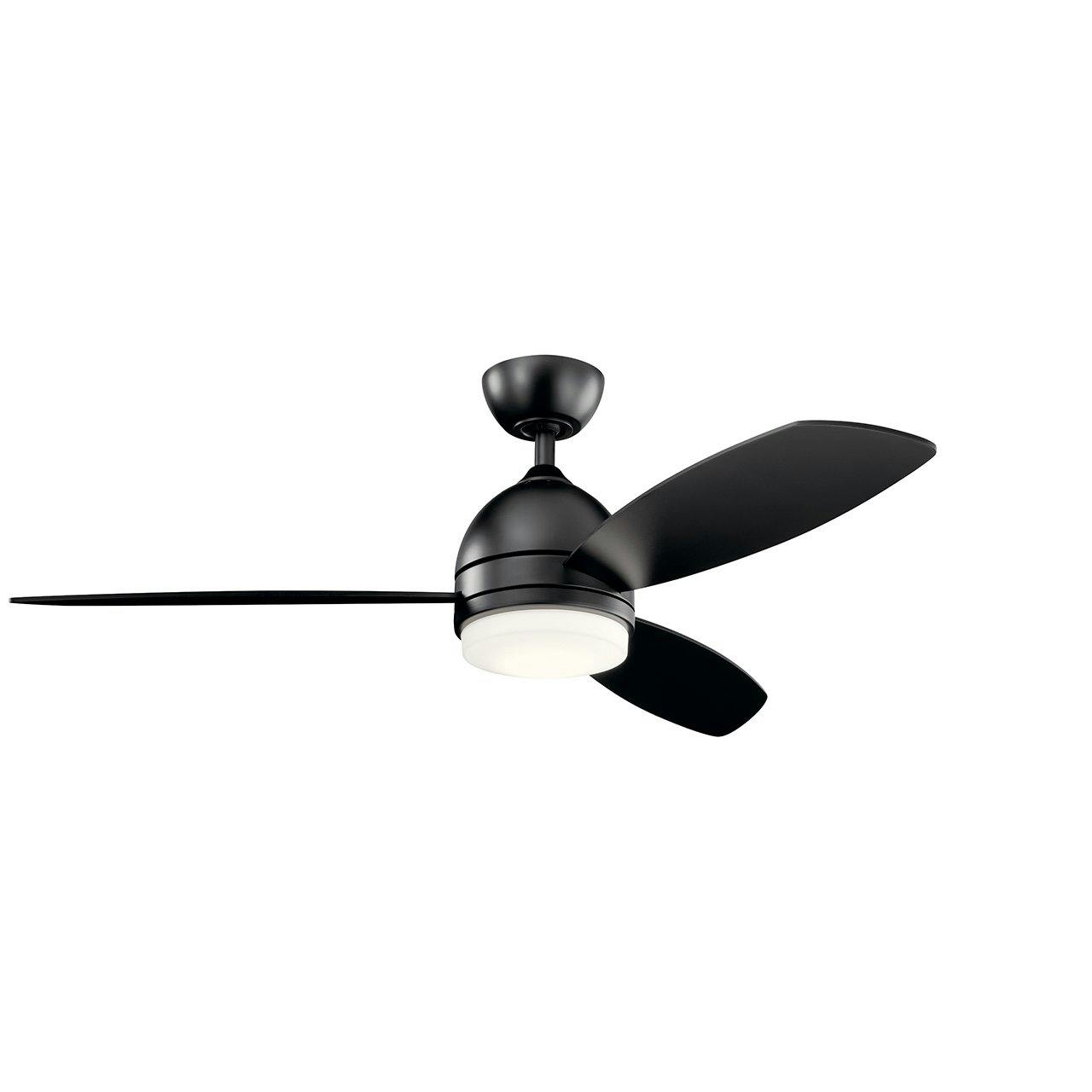 Vassar LED 3000K 52" Fan Satin Black on a white background