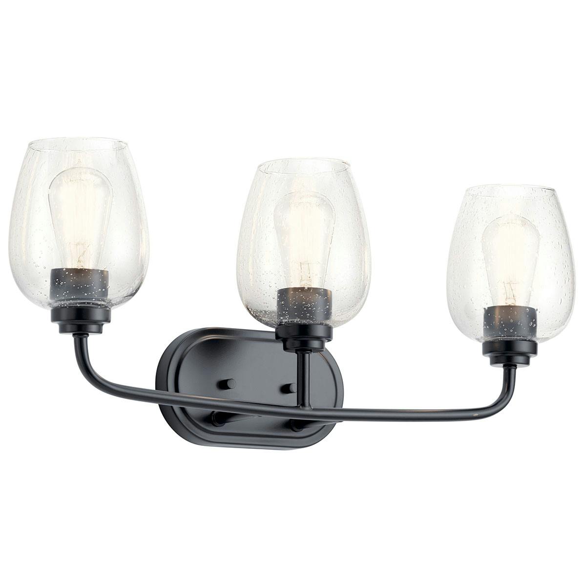 Valserrano 24" 3 Light Vanity Light Black on a white background