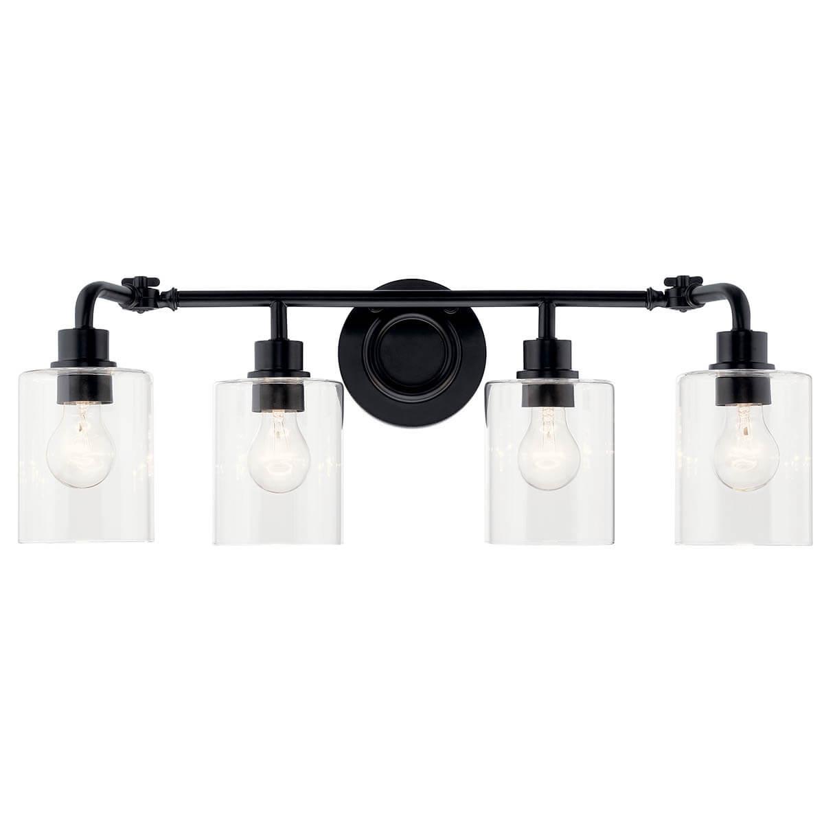 Gunnison™ 33.75 4 Light Vanity Light Black on a white background