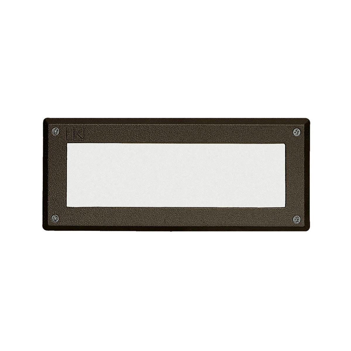 Brick Light (no Louvers) 3000K LED Bronze on a white background