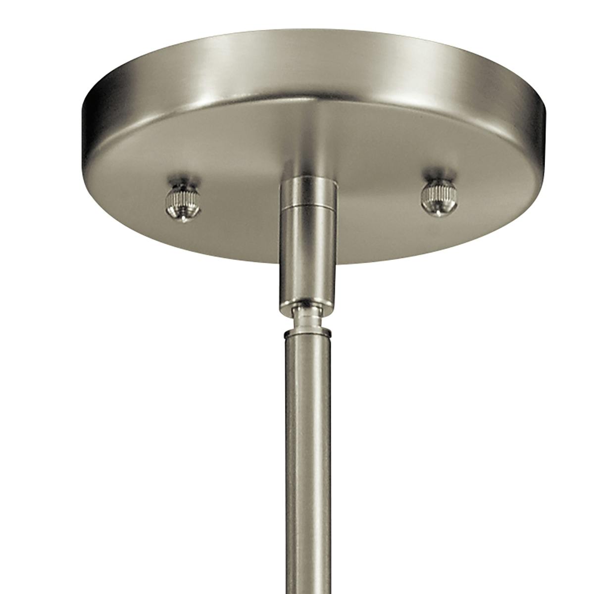 Canopy for the Valserrano 1 Light Mini Pendant Nickel on a white background