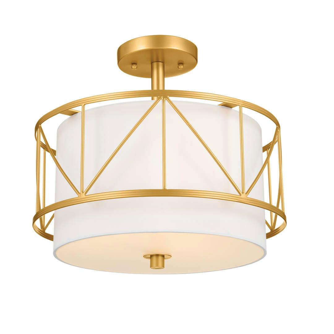 Birkleigh 3 Light Pendant Classic Gold on a white background