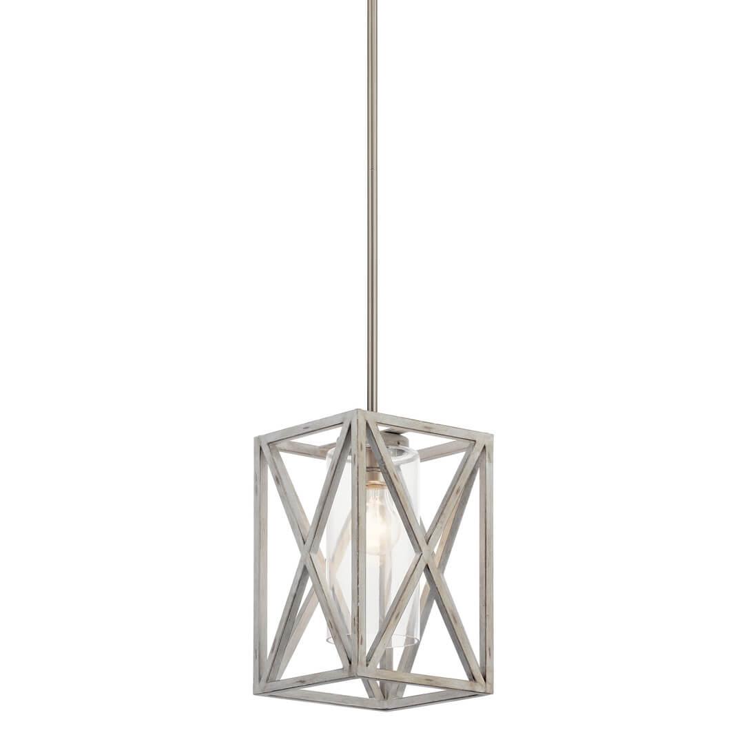 The Moorgate™ 1 Light Mini Pendant White on a white background