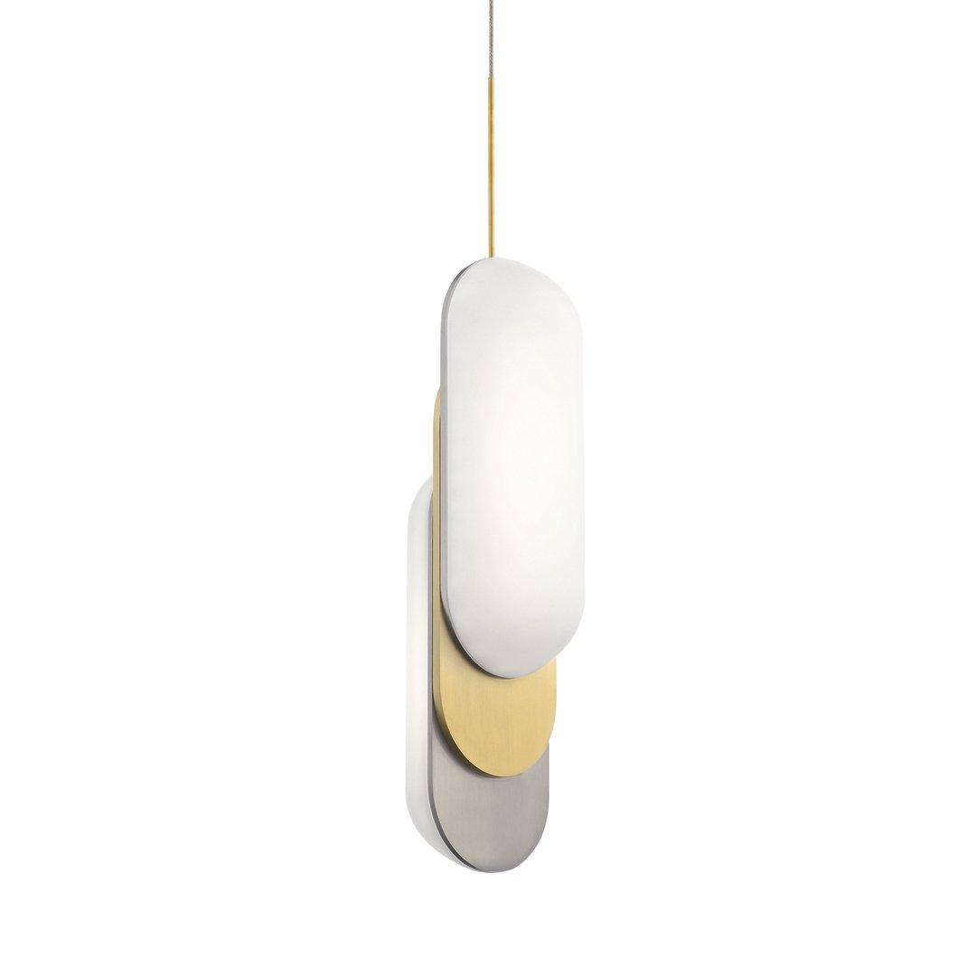 Shima LED 3000K 5.75" Pendant Gold on a white background