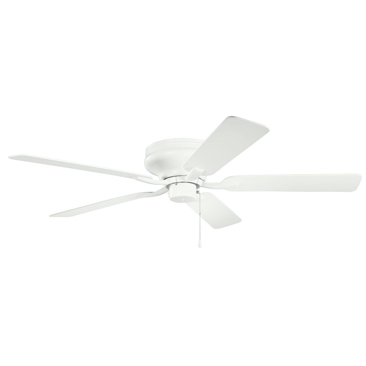 52" Basics Pro Legacy Patio Fan White on a white background