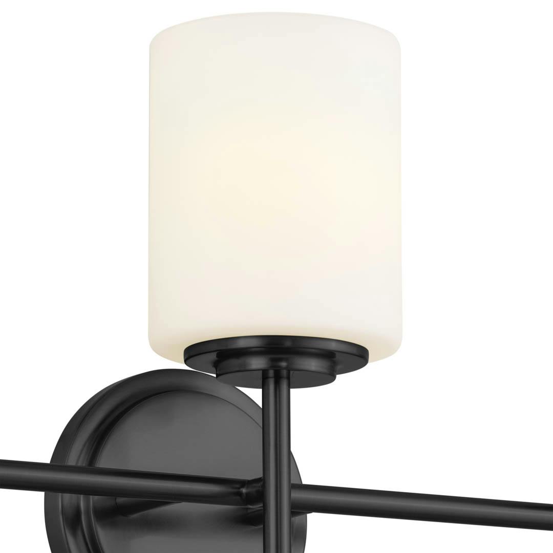 Ali 11.5" 3 Light Vanity Black on a white background