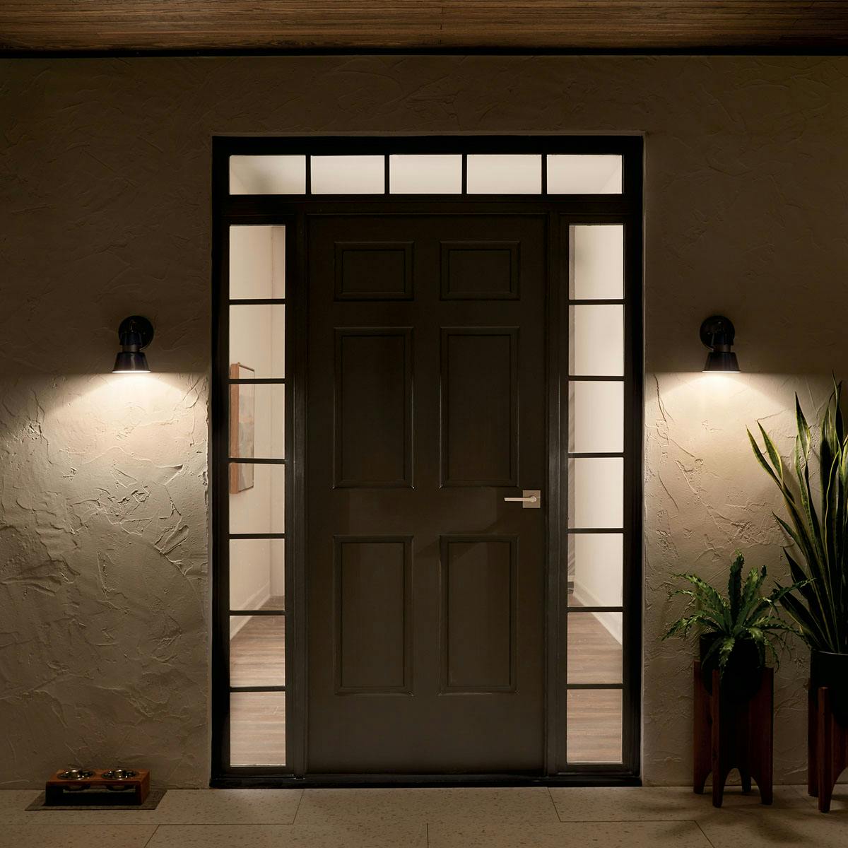 Night time Exterior image featuring Lozano outdoor wall light 59000CBL