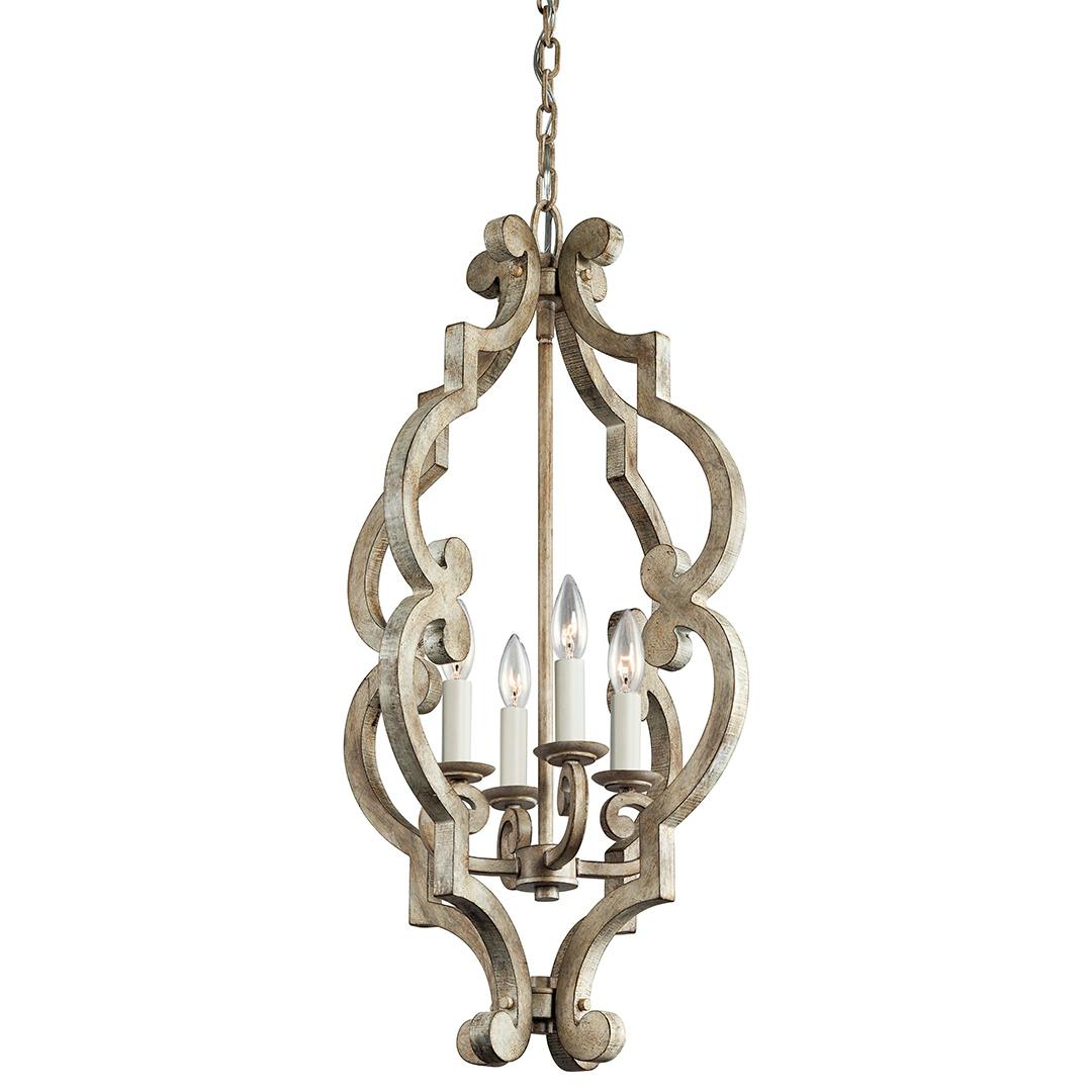 Hayman Bay™ 4 Light Foyer Pendant White on a white background