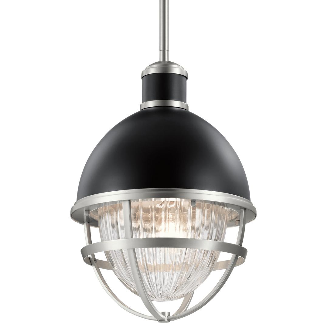 Tollis 18" 1 Light Hanging Pendant Black on a white background