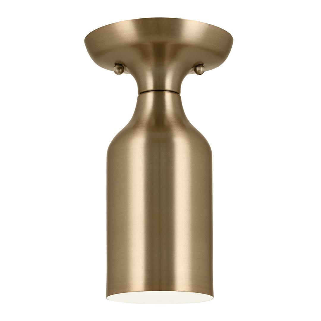 Sisu 9 Inch 1 Light Semi Flush in Champagne Bronze on a white background