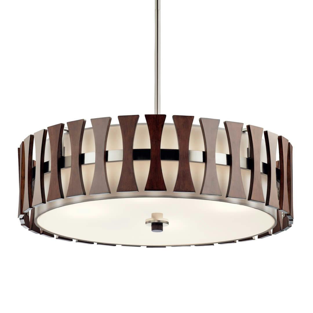 The Cirus 4 light Convertible Pendant Auburn on a white background