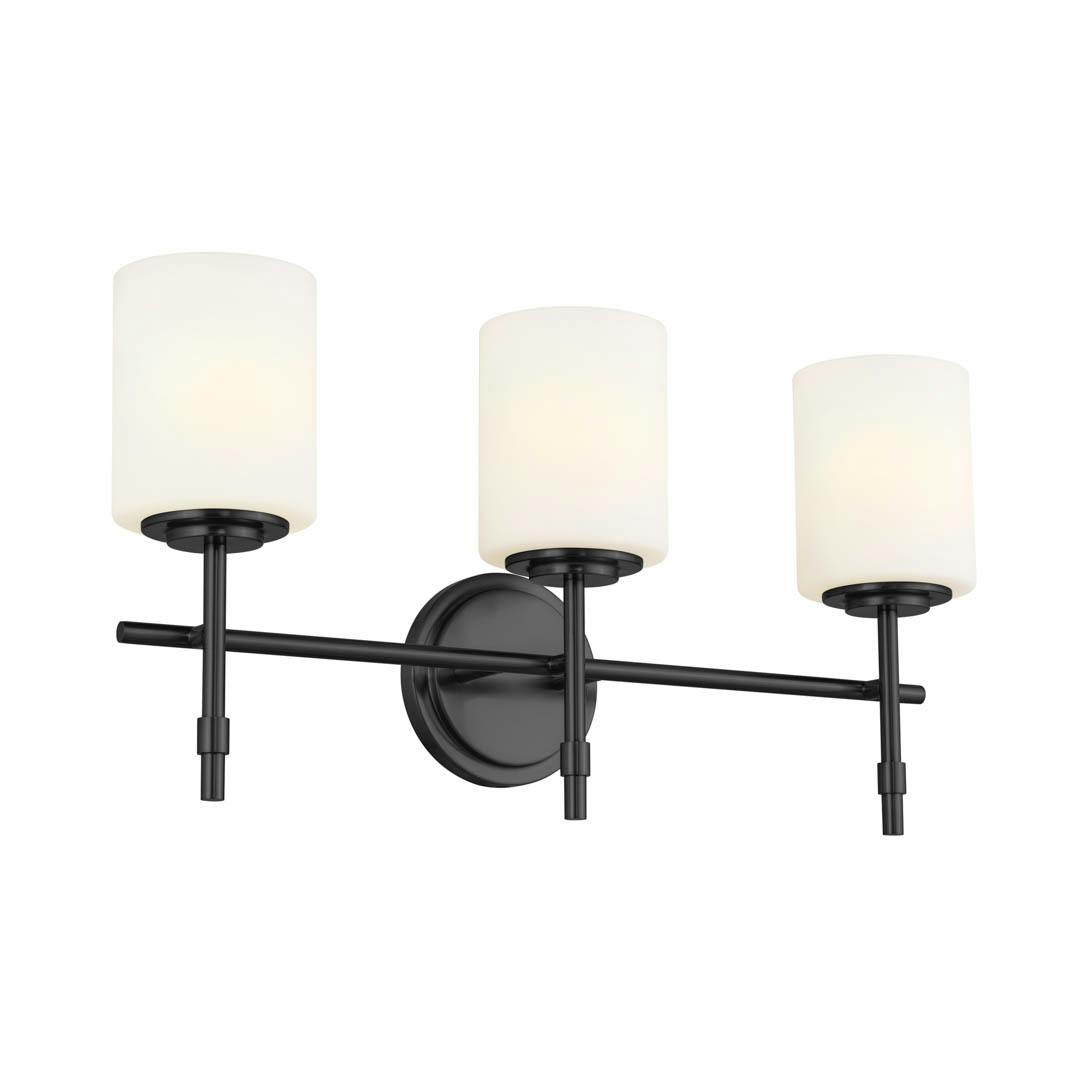 Ali 11.5" 3 Light Vanity Black on a white background