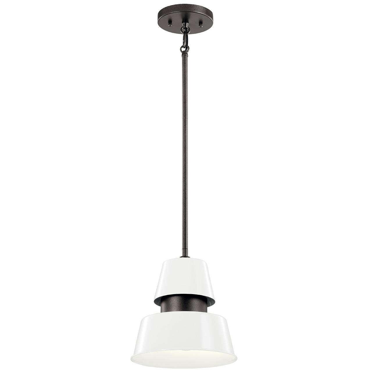 Lozano 9.5" 1 Light Pendant White on a white background