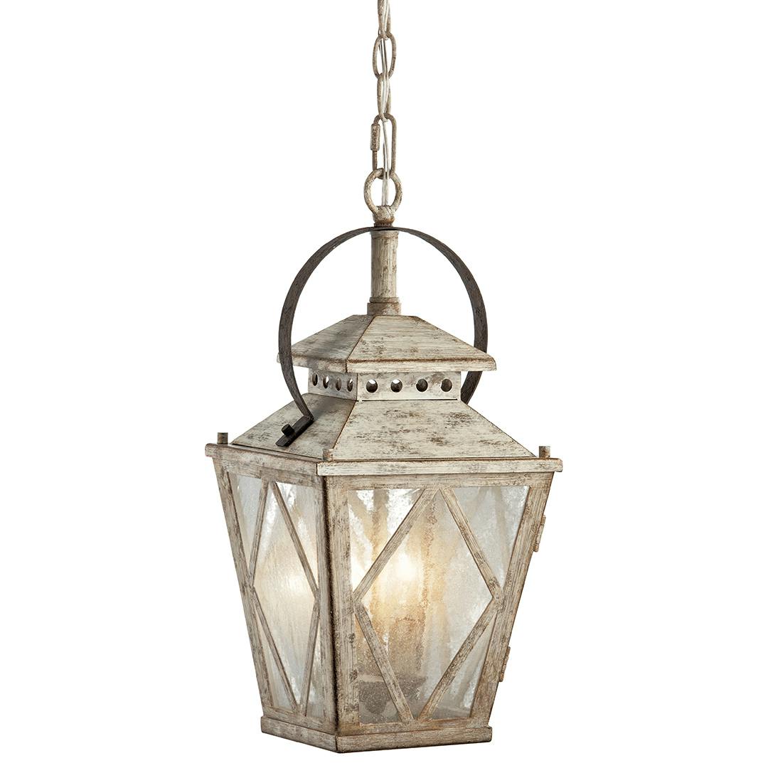 Hayman Bay™ 18" Pendant Antique White on a white background