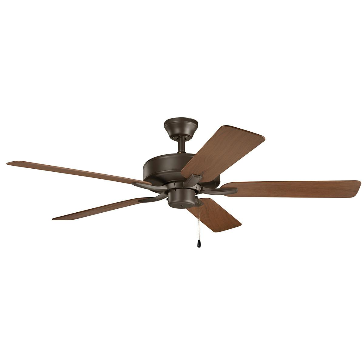 52" Basics Pro Patio Satin Bronze Fan on a white background