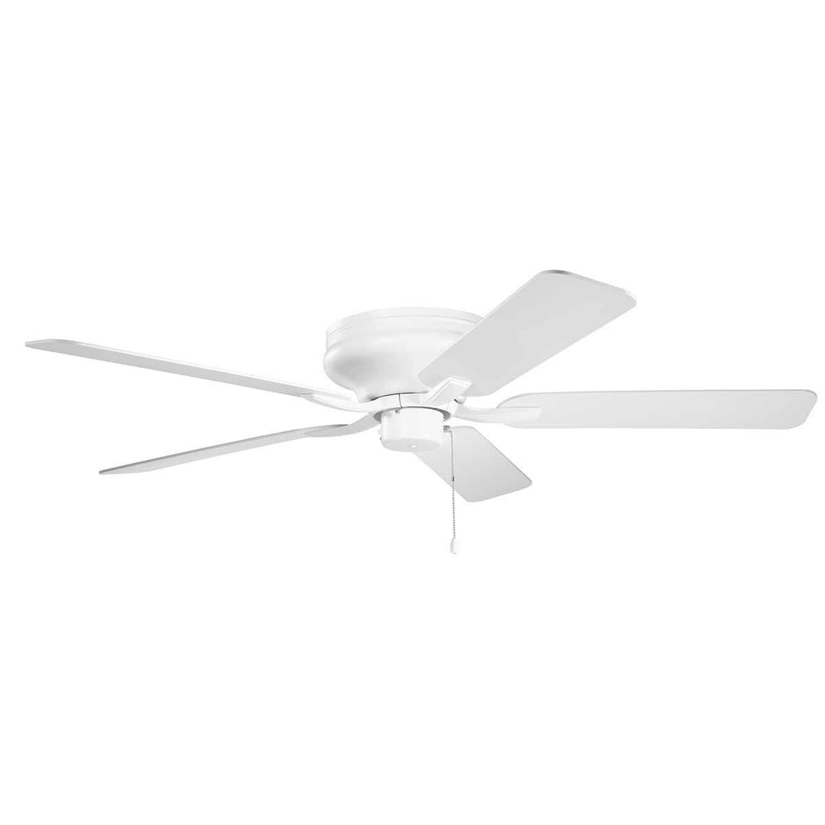 52" Basics Pro Legacy Fan Matte White on a white background