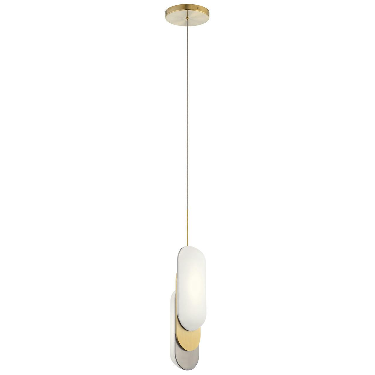 Shima LED 3000K 5.75" Pendant Gold on a white background