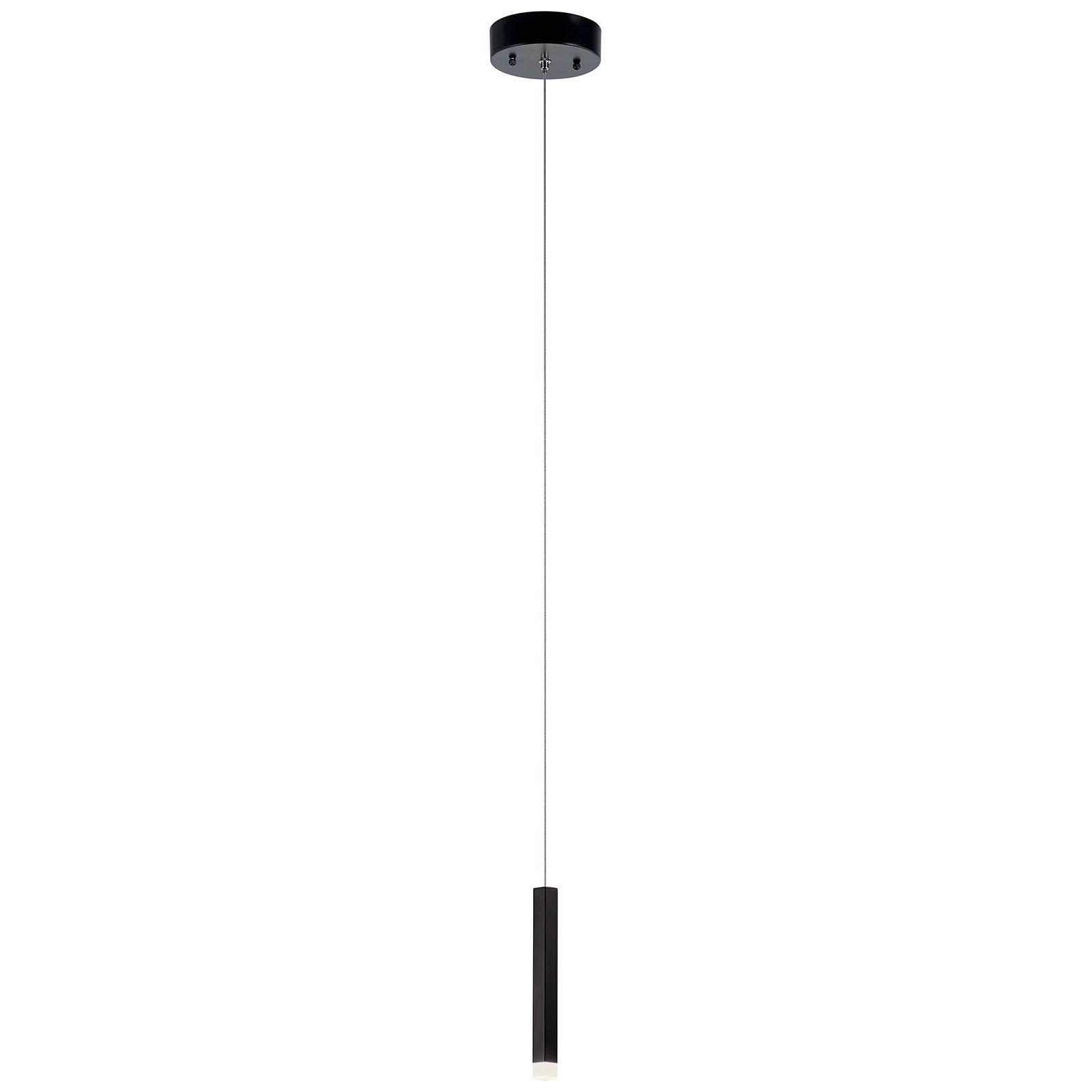 Soho 1 Light LED Mini Pendant Black on a white background