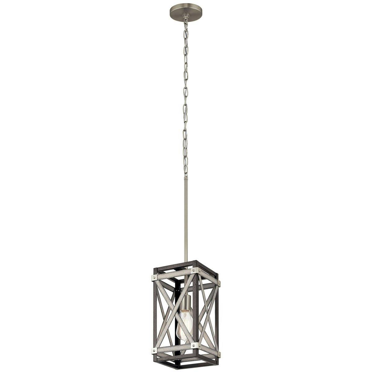 Stetton™ 1 Light Foyer Pendant Anvil iron on a white background