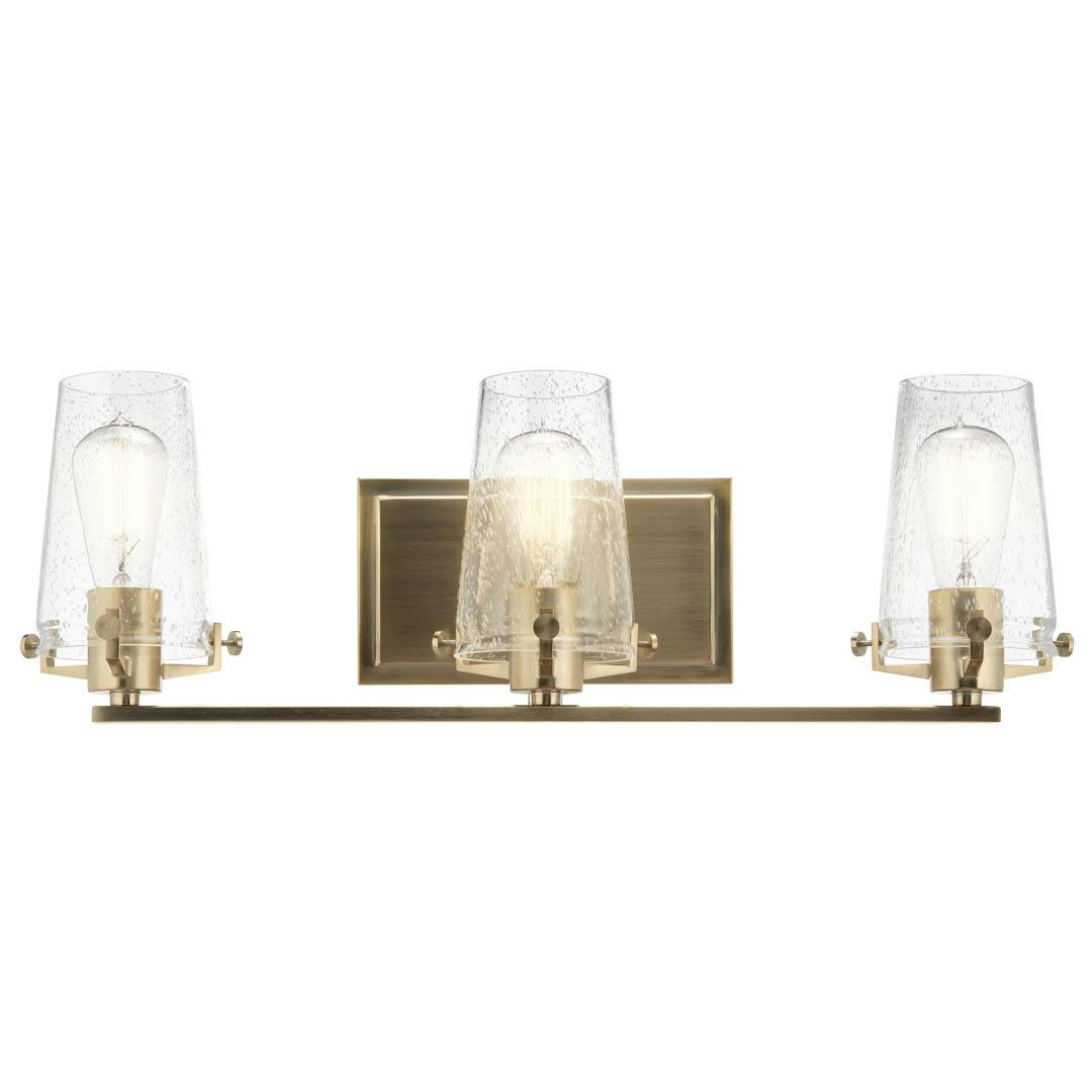 Alton 3 Light Vanity Light Champagne Bronze on a white background