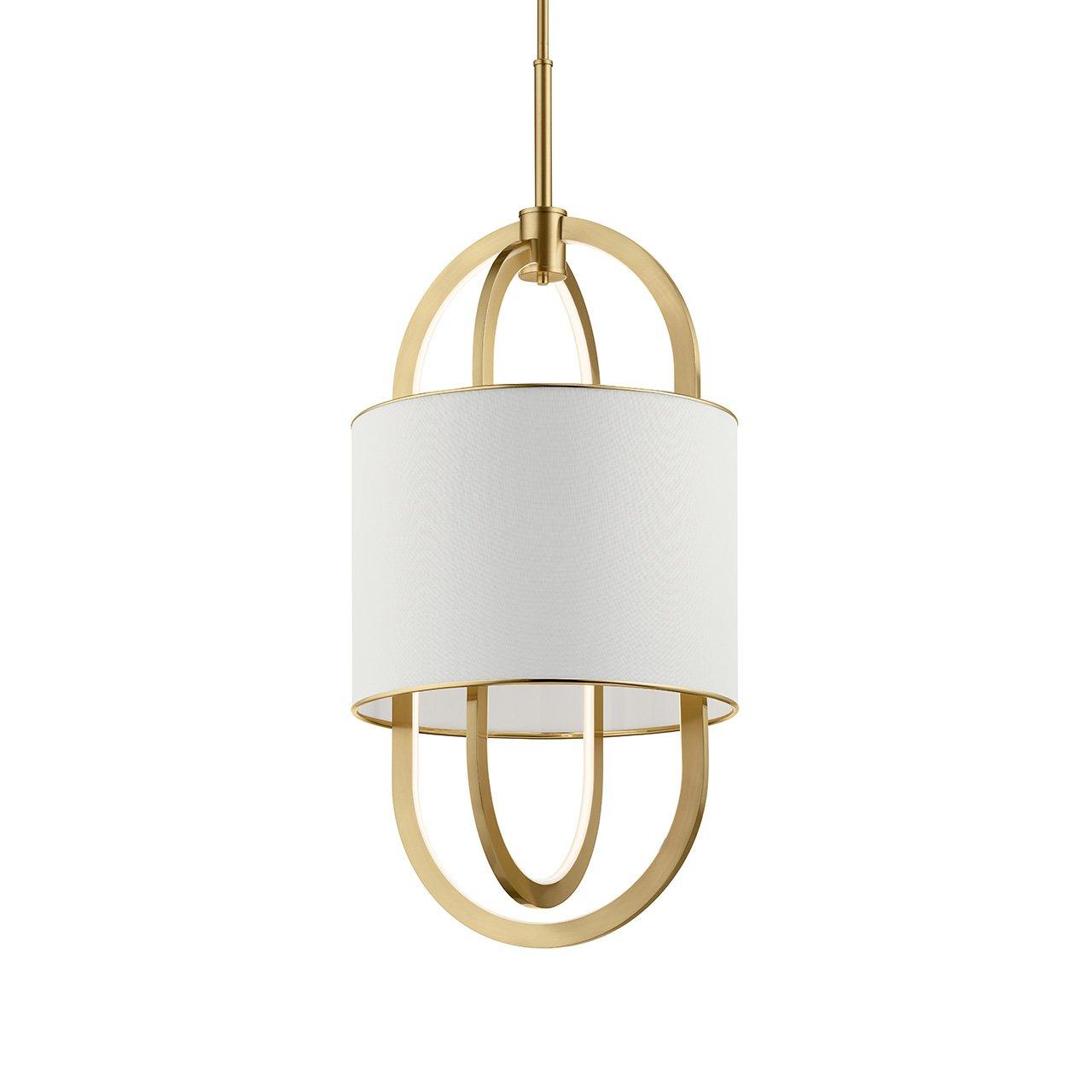 Jolana LED 3000K 16" Pendant Gold without the canopy on a white background