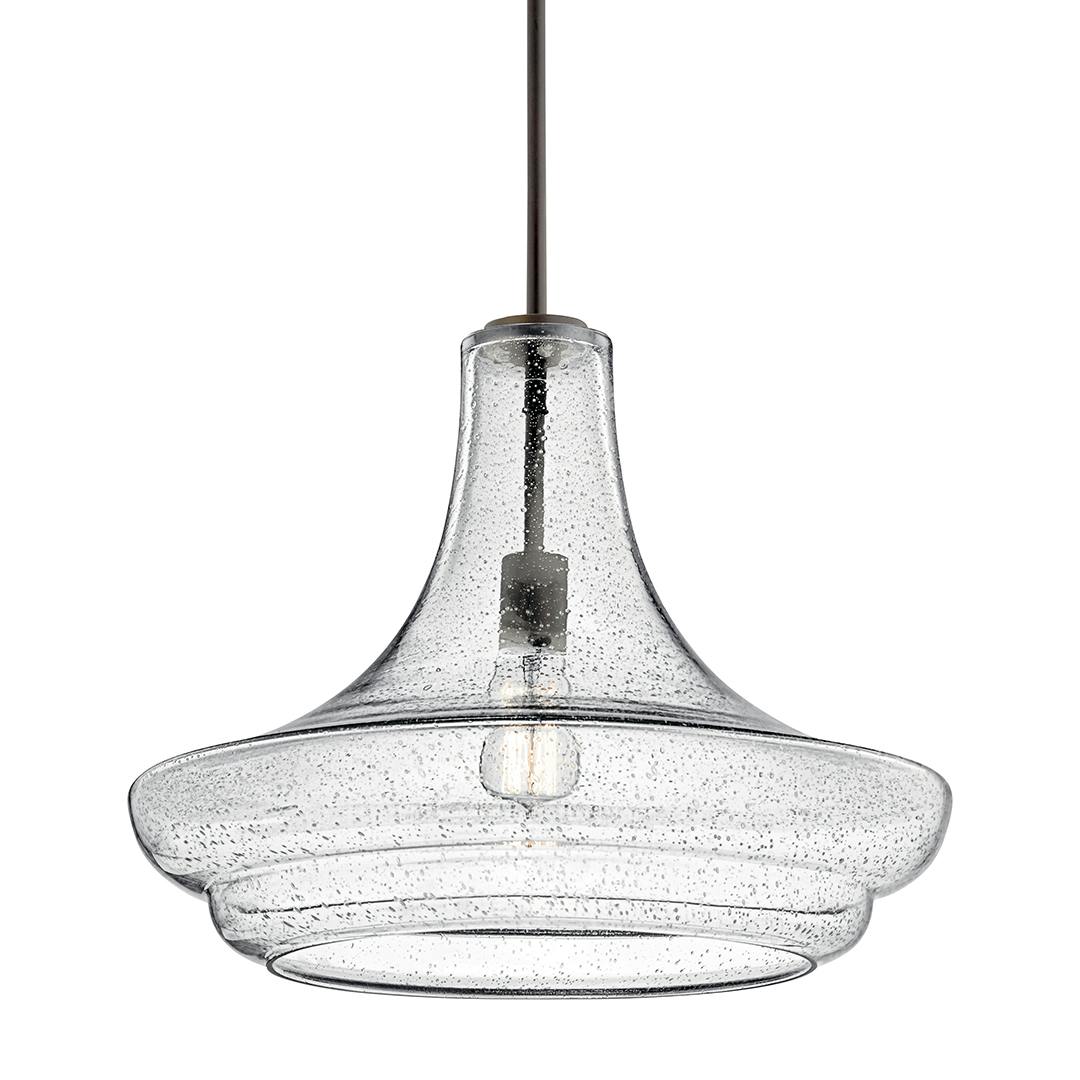 Everly 1 Light Pendant Olde Bronze on a white background